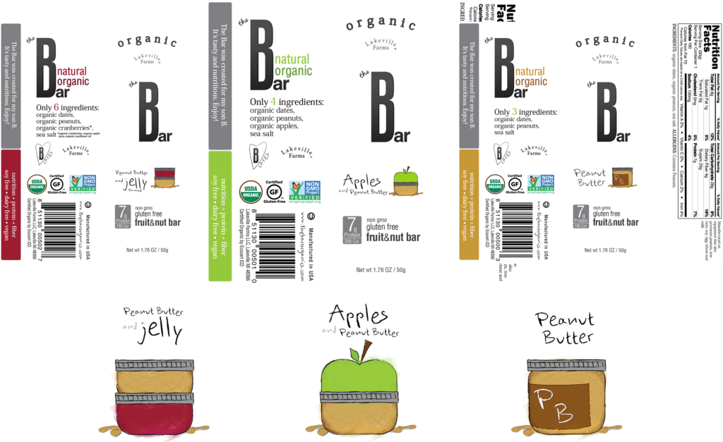 B bar 3 flavors collage